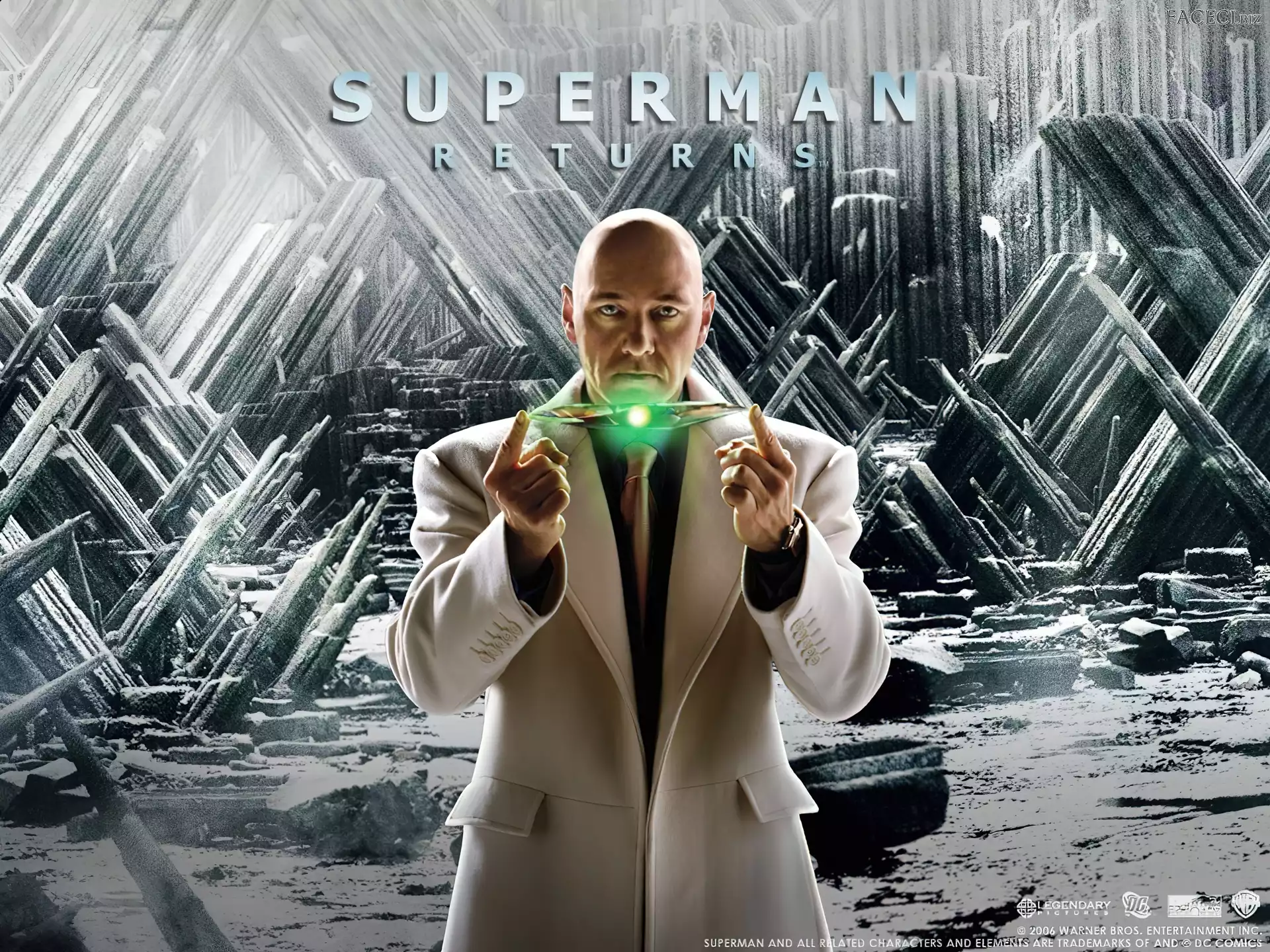 Kevin Spacey, łysy, Superman Returns, światełko